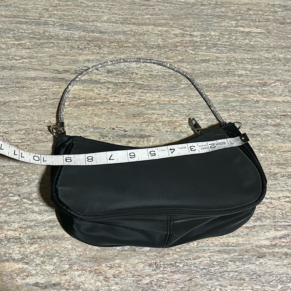 Playboy bunny handbag with rhinestone bunny and strap - Picture 12 of 16